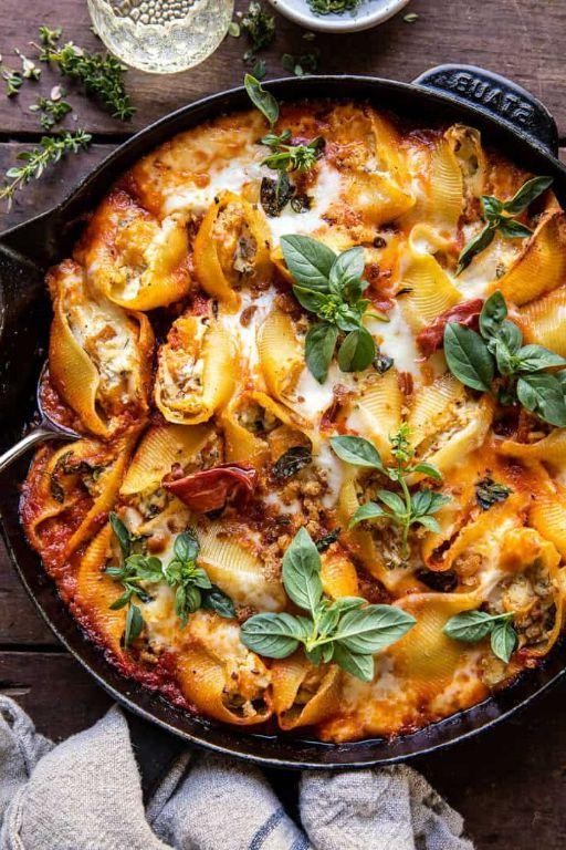 Italian Squash and Ricotta Stuffed Shells
