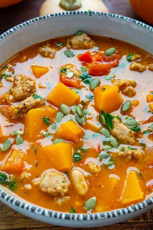 Italian Squash and Sausage Soup