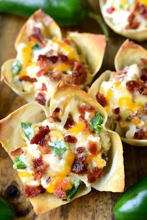 Jalapeño Popper Wonton Tacos