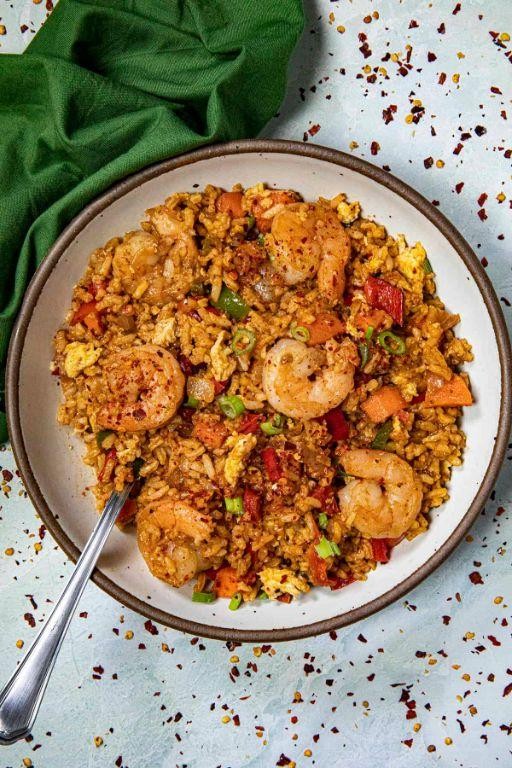 Jalapeño Shrimp Fried Rice with a Spicy Kick
