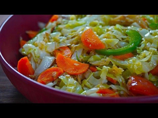 Jamaican Cabbage and Dumplings in Tomato Broth