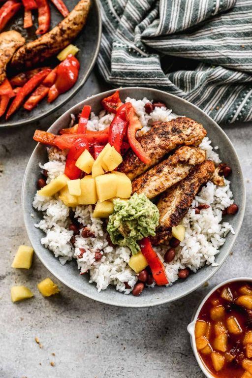 Jamaican Jerk Chicken Rice Bowl