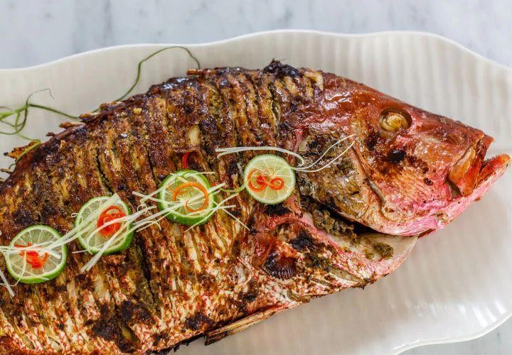 Jamaican Jerk Fried Red Snapper