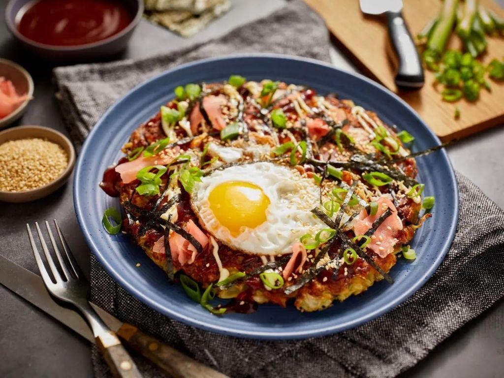 Japanese Egg Pancake (Okonomiyaki with Egg)