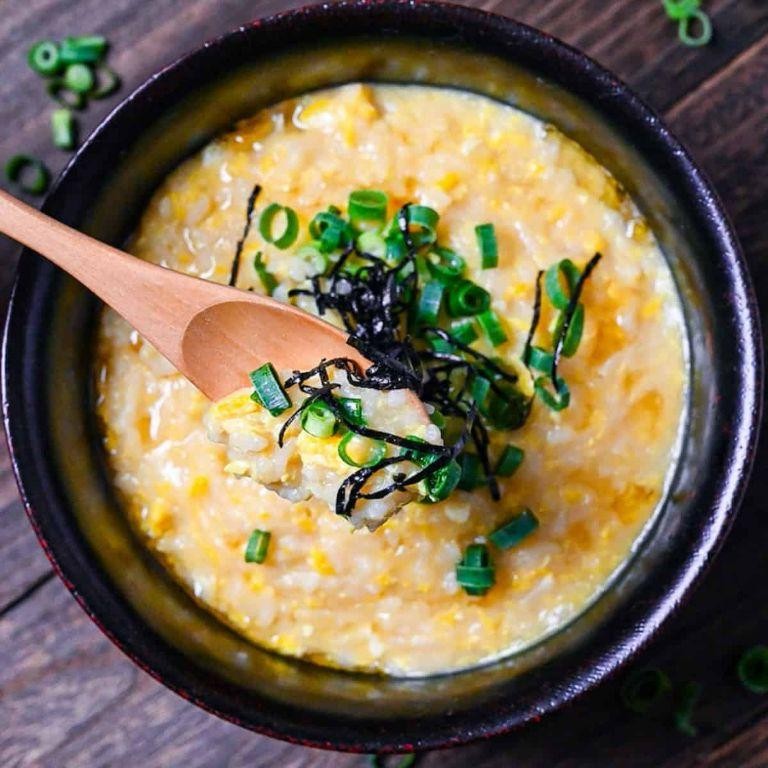 Japanese Egg and Rice Porridge