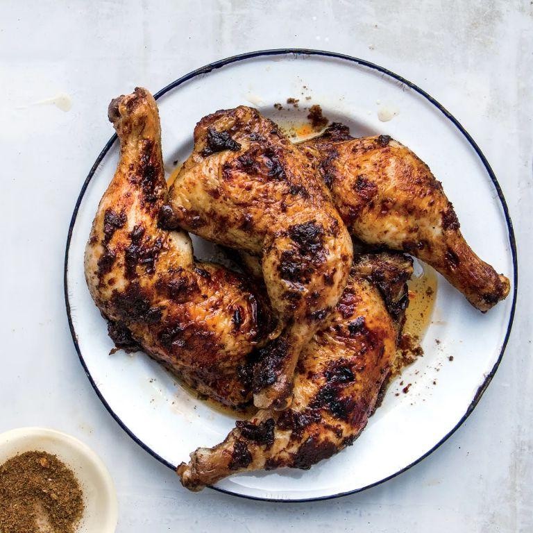 Jerk-Spiced Stove-Grilled Chicken Legs