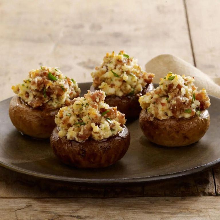 Johnsonville Italian Sausage Stuffed Mushrooms