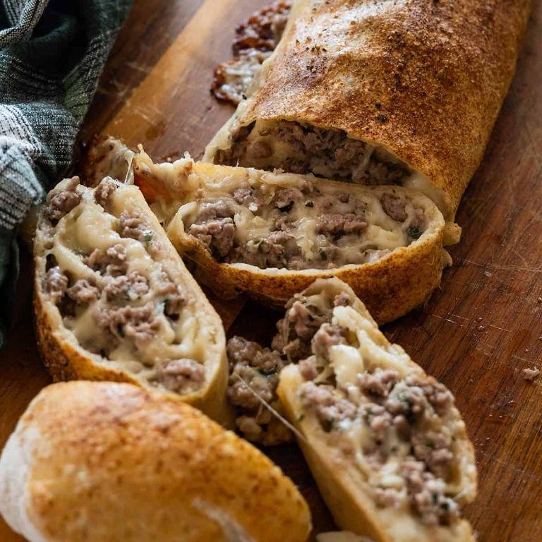 Johnsonville Italian Sausage and Mozzarella Stuffed Bread