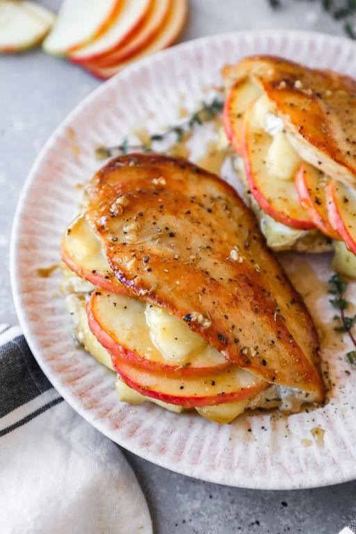 Juniper Berry and Apple Stuffed Chicken