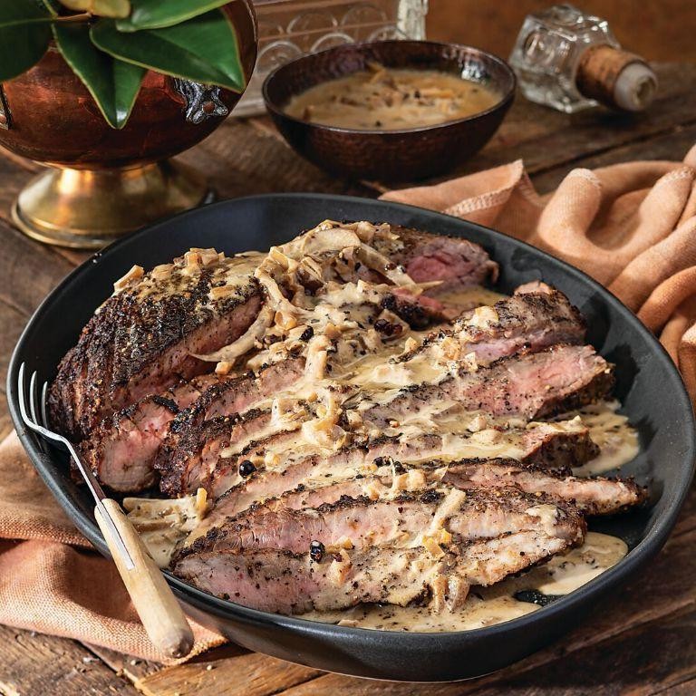 Juniper Berry and Black Pepper Crusted Steak