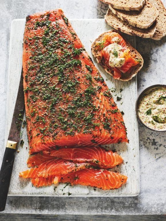 Juniper Berry and Gin Infused Salmon
