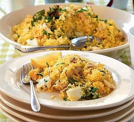 Kedgeree with Smoked Haddock and Rice