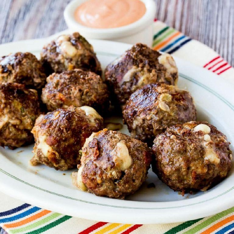 Keto Beef and Bacon Meatballs