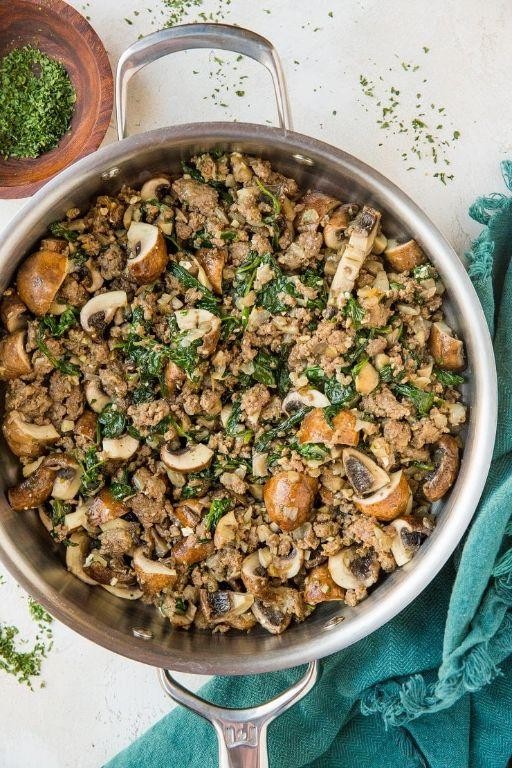 Keto Beef and Mushroom Skillet