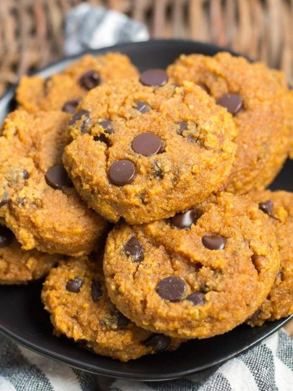 Keto Pumpkin Chocolate Chip Cookies