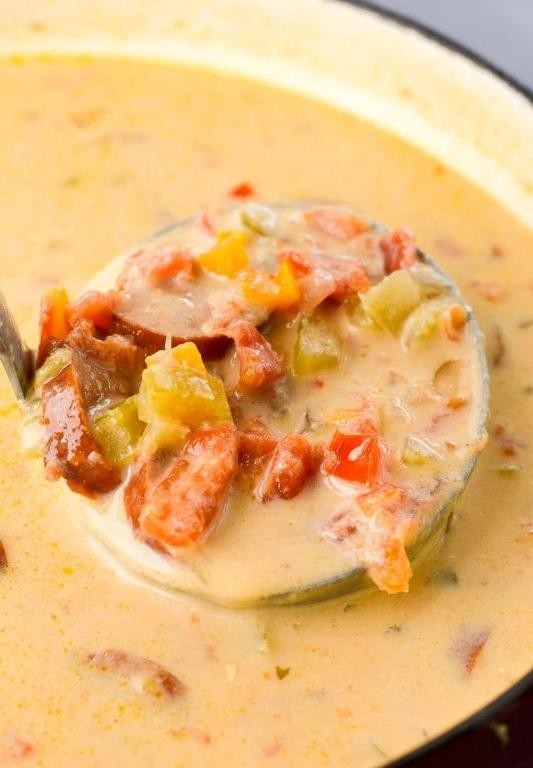 Keto Smoked Sausage Chowder