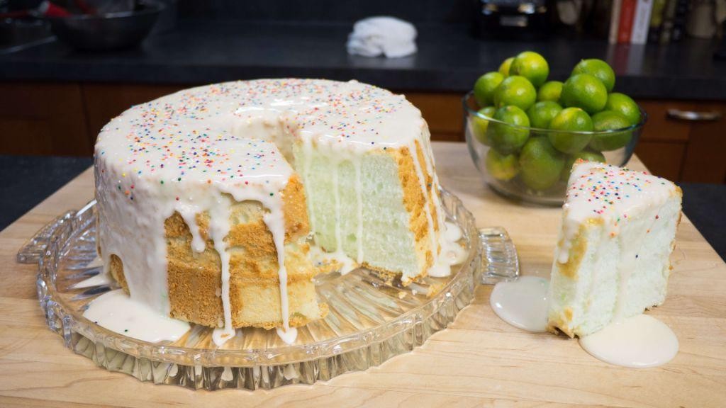 Key Lime Angel Food Cake