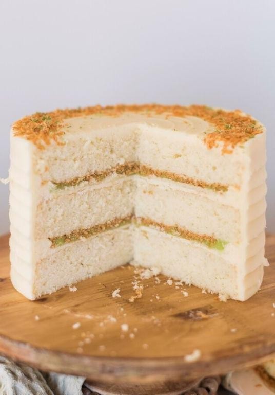 Key Lime Coconut Cake