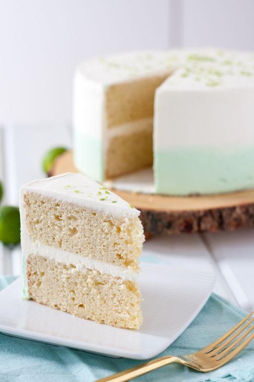 Key Lime Layer Cake with White Chocolate Ganache