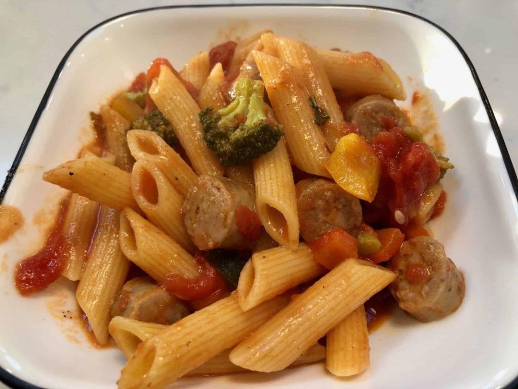 Kielbasa Pasta Primavera