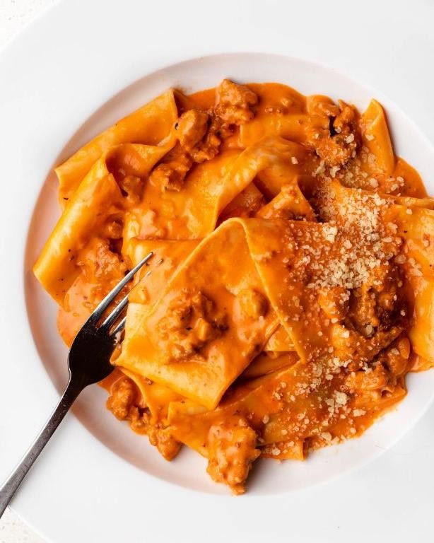 Kielbasa Pasta in Tomato Cream Sauce