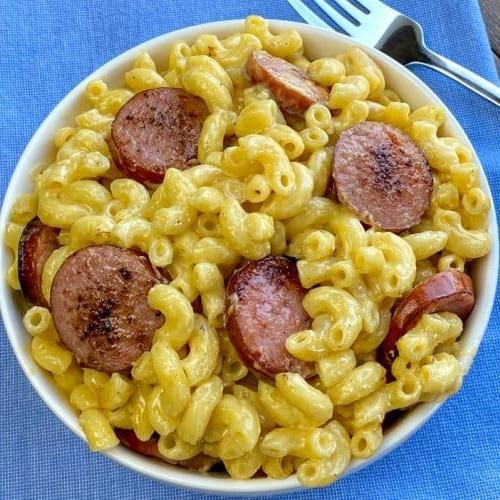 Kielbasa and Cheddar Shells