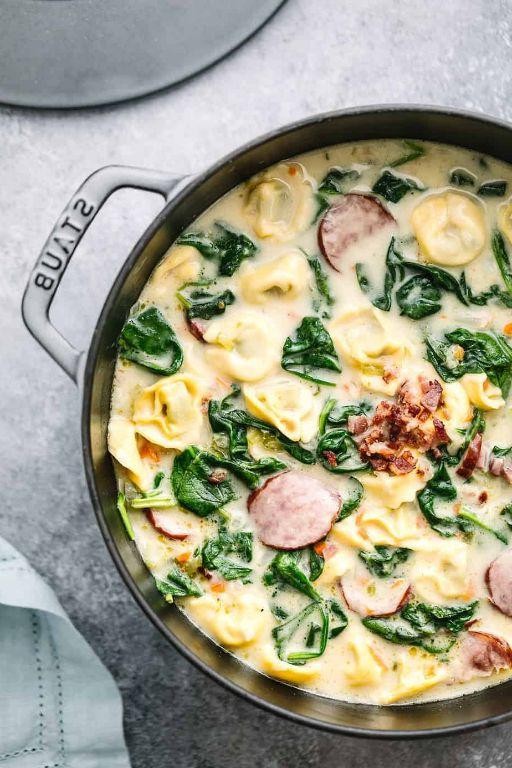 Kielbasa and Spinach Tortellini