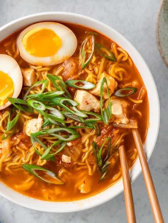 Kimchi Ramen with Tofu
