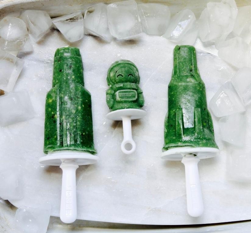 Kiwi Coconut Water Ice Cubes