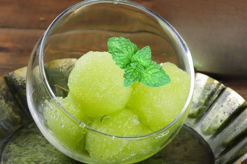 Kiwi Cucumber Sorbet