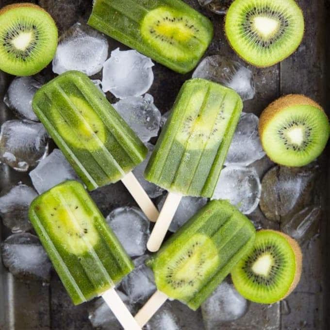 Kiwi Pineapple Popsicles