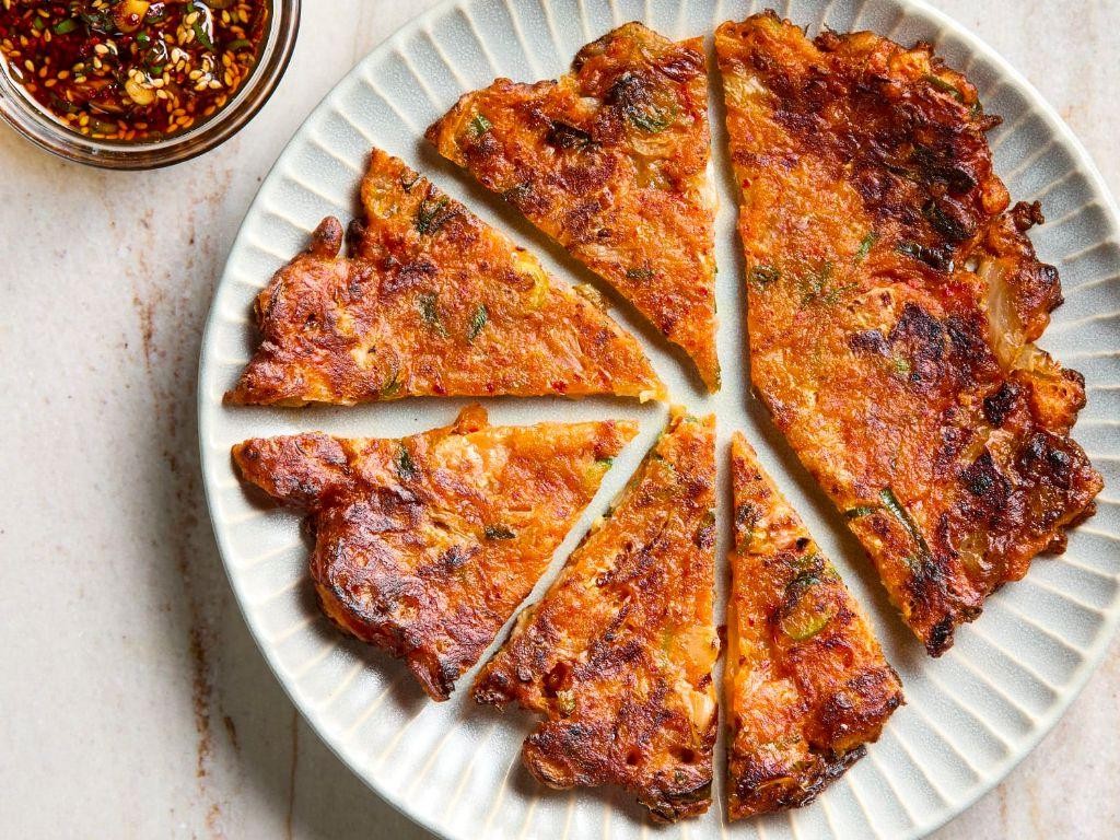 Korean Kimchi Pancakes