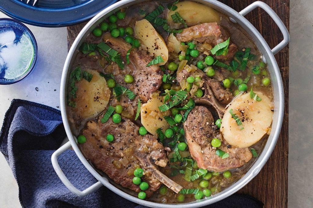 Lamb Stew with Peas and Mint