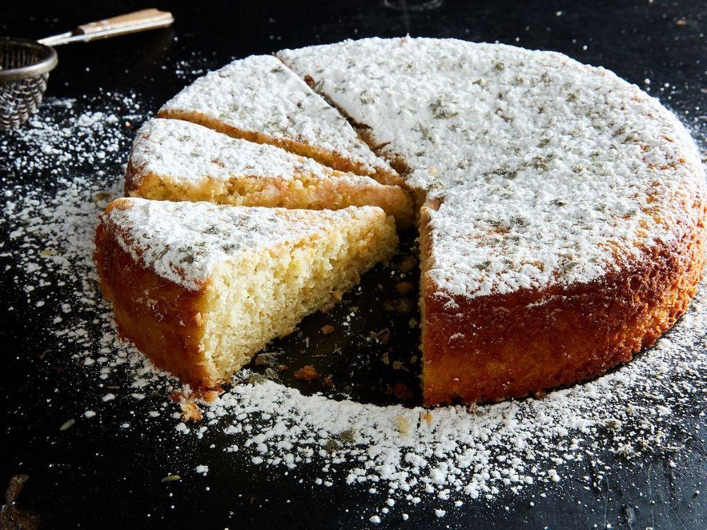 Lavender and Lemon Infused Olive Oil Cake