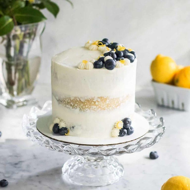 Lemon Blueberry King Cake with Citrus Icing