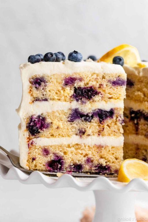 Lemon Blueberry Layer Cake