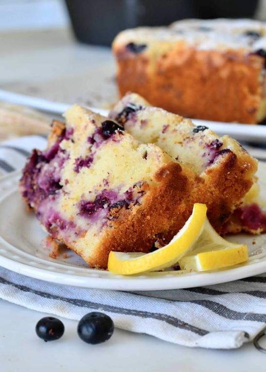 Lemon Blueberry Yogurt Loaf Cake