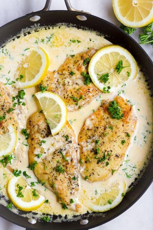 Lemon Butter Cream Sauce Chicken Breast