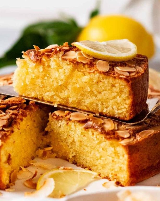 Lemon Coconut Pudding with Toasted Almonds