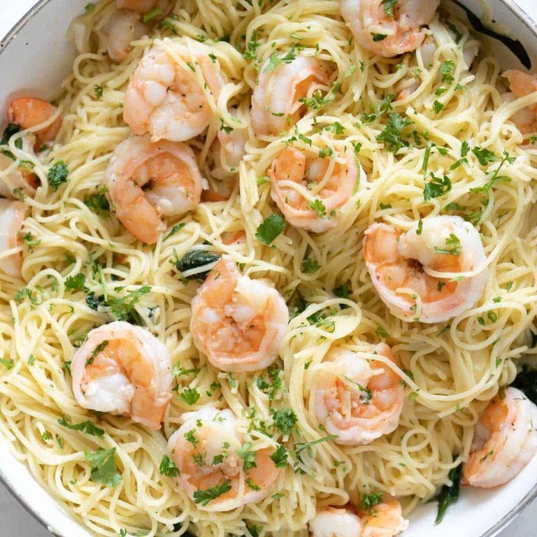 Lemon Garlic Butter Shrimp Pasta