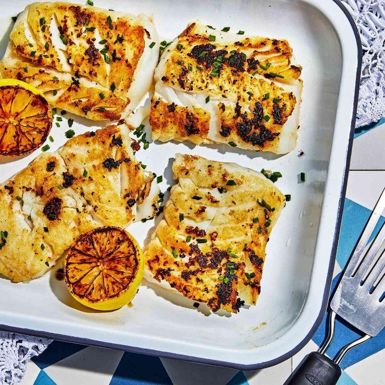 Lemon Garlic Grilled Cod