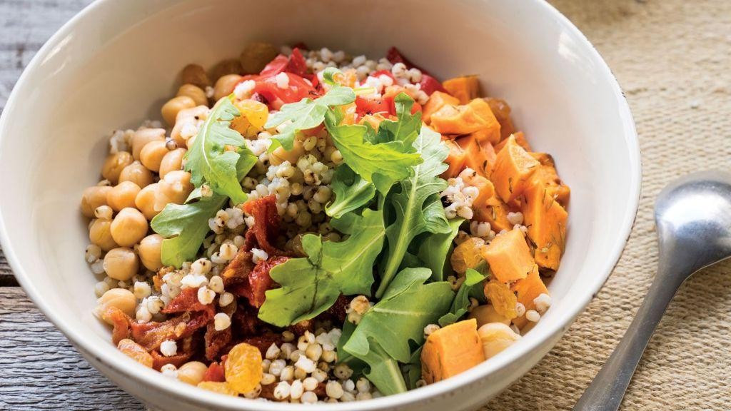 Lemon Garlic Sorghum Bowls