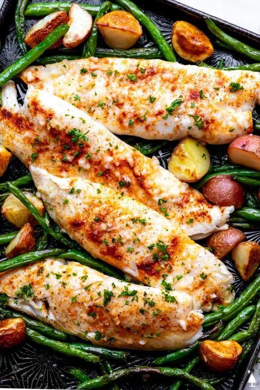 Lemon Garlic Tilapia Casserole