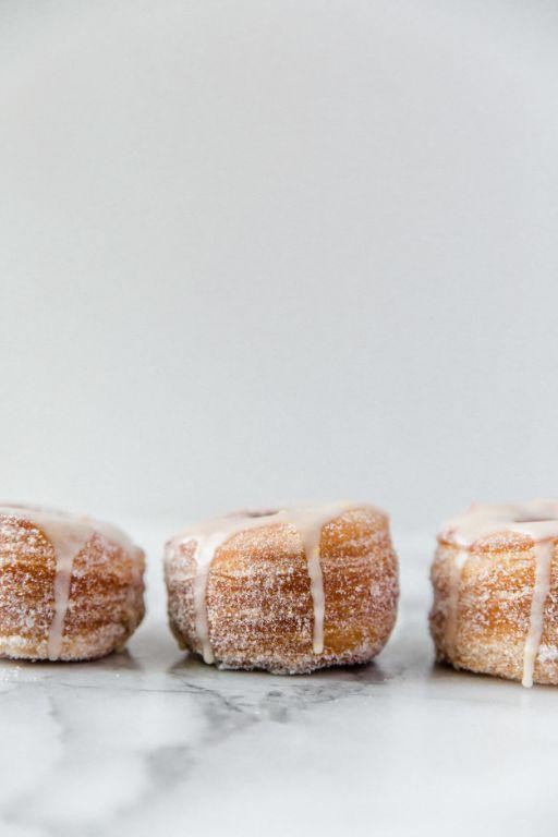 Lemon Glazed Crescent Roll Donuts