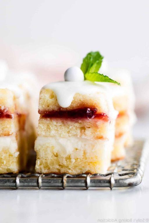 Lemon Glazed Mini Pound Cake Petit Fours