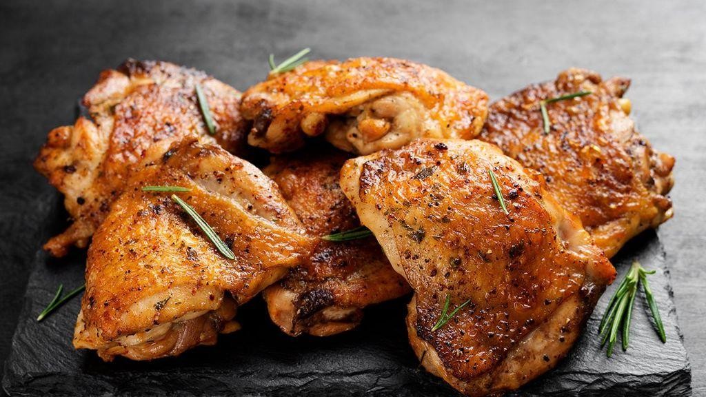 Lemon Herb Air Fryer Chicken Thighs