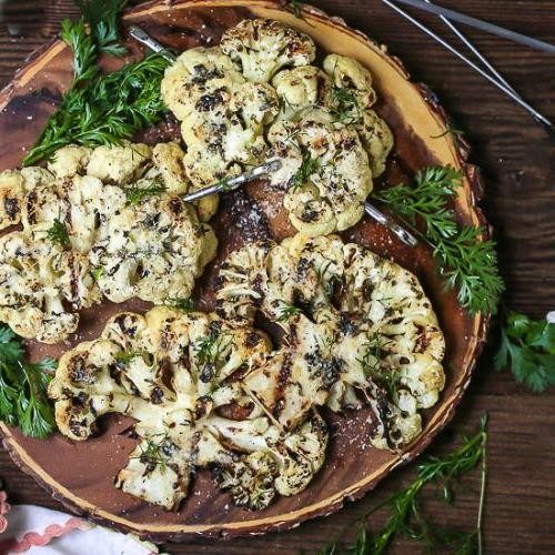 Lemon Herb Cauliflower Steaks