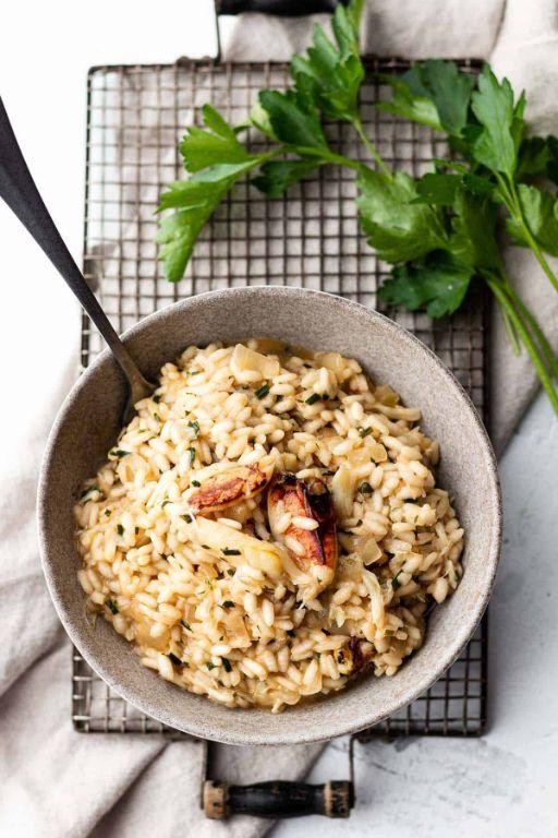 Lemon Herb Dungeness Crab Risotto