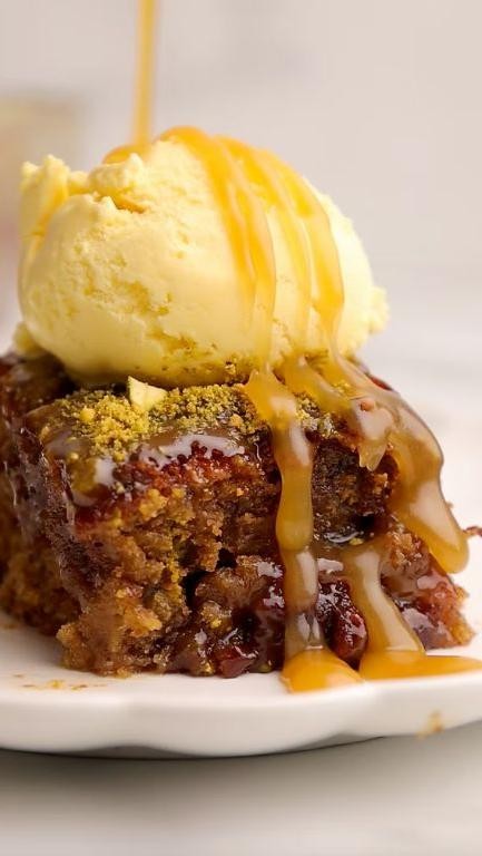 Lemon Honey Pudding with Pistachios