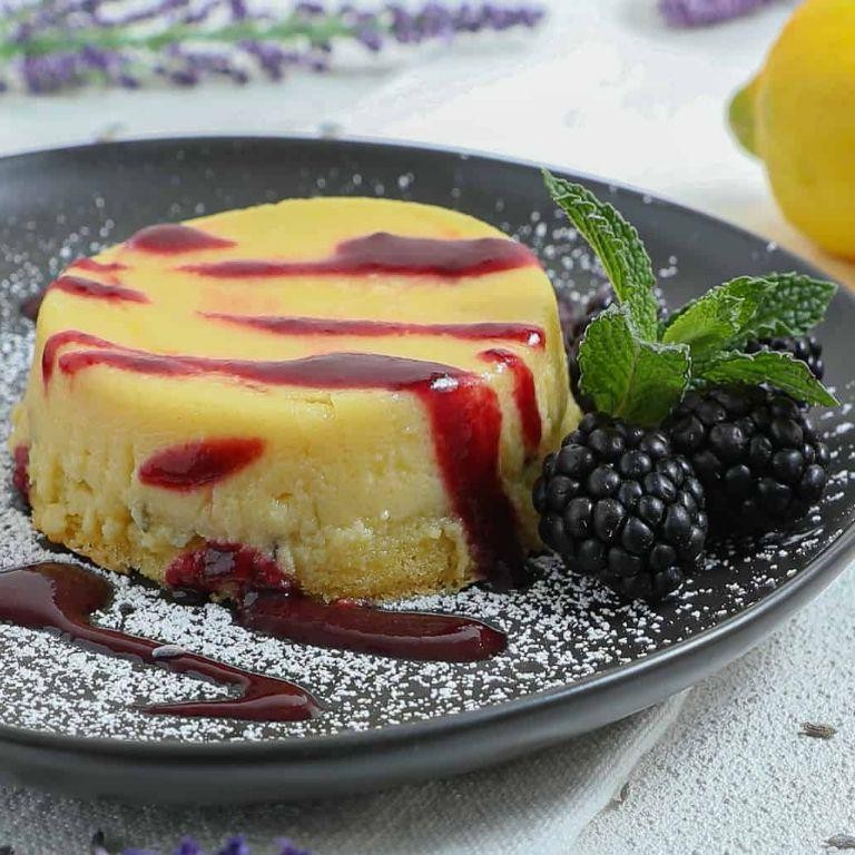 Lemon Lavender Pudding